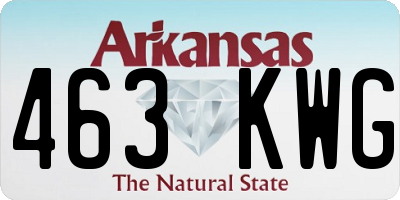 AR license plate 463KWG