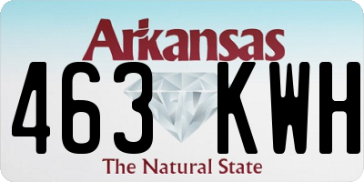 AR license plate 463KWH