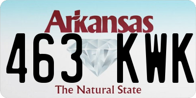 AR license plate 463KWK