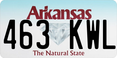 AR license plate 463KWL