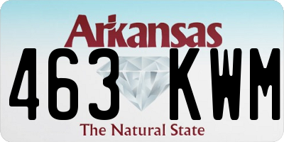 AR license plate 463KWM