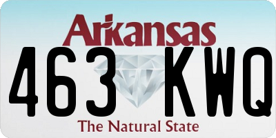 AR license plate 463KWQ