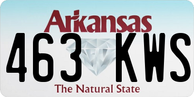 AR license plate 463KWS