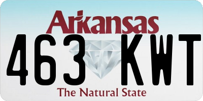 AR license plate 463KWT