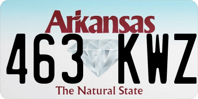 AR license plate 463KWZ