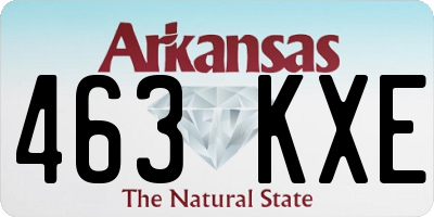 AR license plate 463KXE