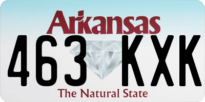 AR license plate 463KXK