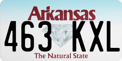 AR license plate 463KXL
