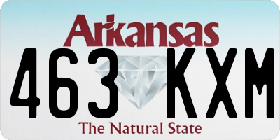 AR license plate 463KXM