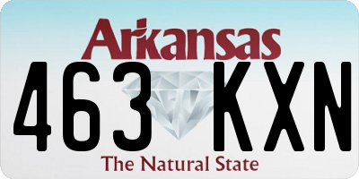 AR license plate 463KXN