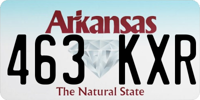 AR license plate 463KXR