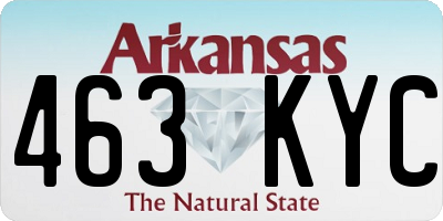 AR license plate 463KYC