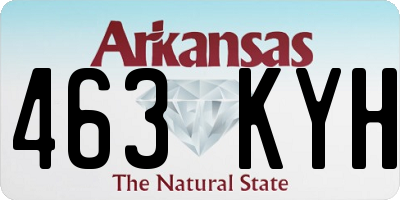 AR license plate 463KYH