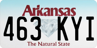 AR license plate 463KYI