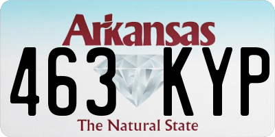 AR license plate 463KYP