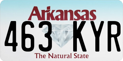 AR license plate 463KYR