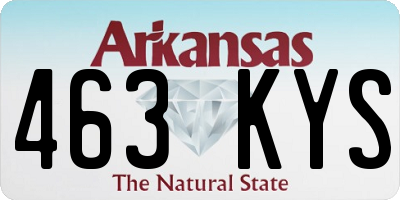 AR license plate 463KYS
