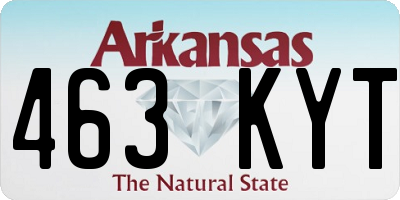 AR license plate 463KYT
