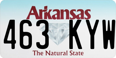 AR license plate 463KYW