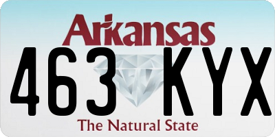 AR license plate 463KYX