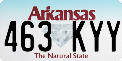 AR license plate 463KYY