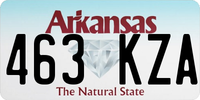 AR license plate 463KZA
