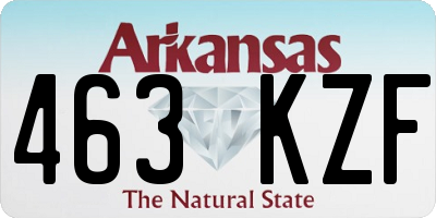 AR license plate 463KZF