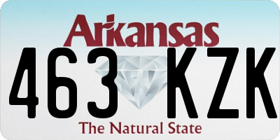 AR license plate 463KZK
