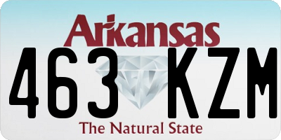 AR license plate 463KZM