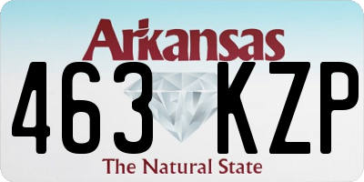 AR license plate 463KZP