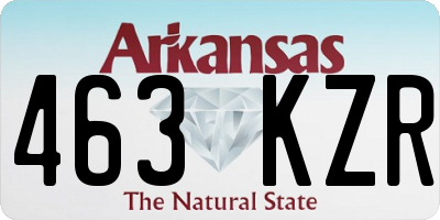 AR license plate 463KZR