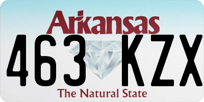AR license plate 463KZX