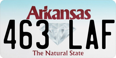 AR license plate 463LAF