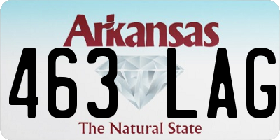 AR license plate 463LAG