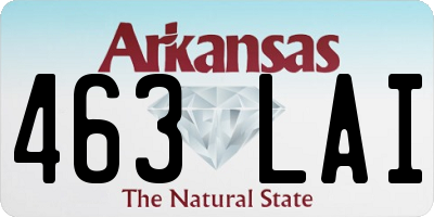 AR license plate 463LAI