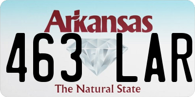 AR license plate 463LAR