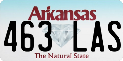 AR license plate 463LAS