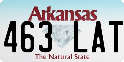 AR license plate 463LAT
