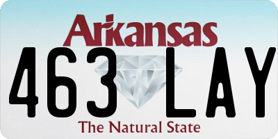 AR license plate 463LAY