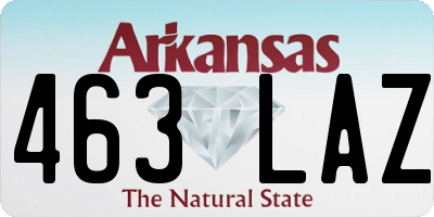 AR license plate 463LAZ