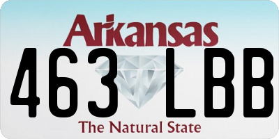 AR license plate 463LBB