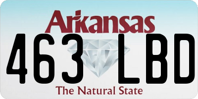 AR license plate 463LBD