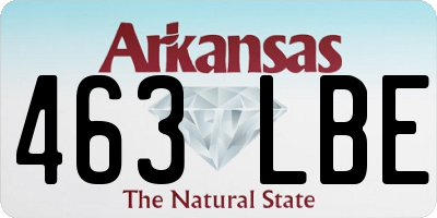 AR license plate 463LBE