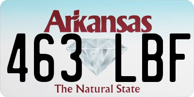AR license plate 463LBF