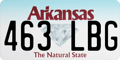 AR license plate 463LBG