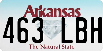 AR license plate 463LBH