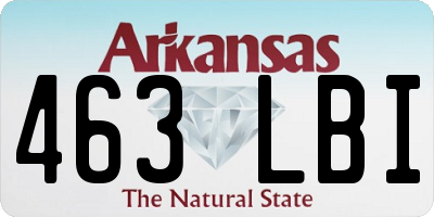 AR license plate 463LBI