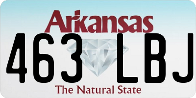 AR license plate 463LBJ