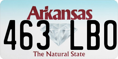 AR license plate 463LBO