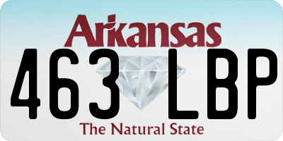 AR license plate 463LBP